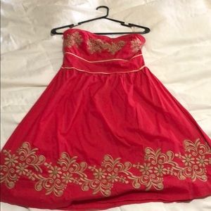 Summer strapless dress